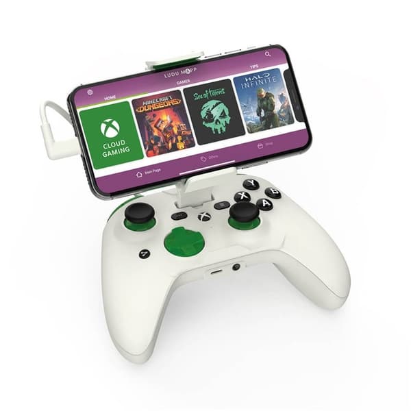 RIOTPWR iOS Xbox Pro Cloud-baseret spilcontroller hvid