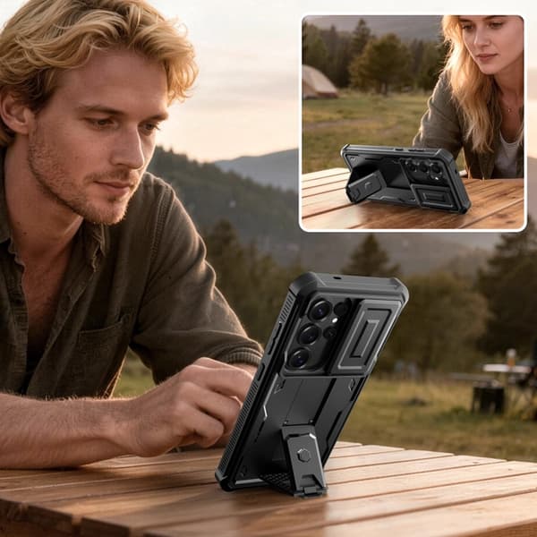 Tech-Protect telefonetuier til Galaxy S26 Ultra Kevlar Cam Plus 2-sæt