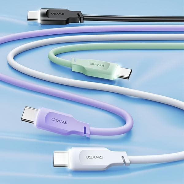 USAMS USB-C-kaapeli 6A 1,2m Display Lithe (US-SJ568) - Vihreä
