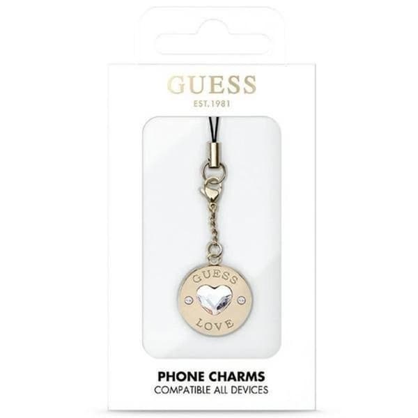 Guess telefonrem Hjerte Diamantcharme med Rhinestone