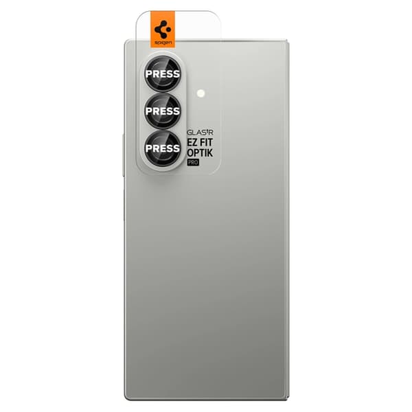Spigen [2-Pack] Galaxy Z Fold 7 Härdat Glas Kameraskydd EZ Optik