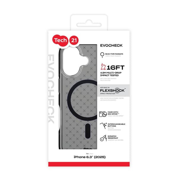Tech21 Evo Check MagSafe Apple iPhone 17 Rök/Svart