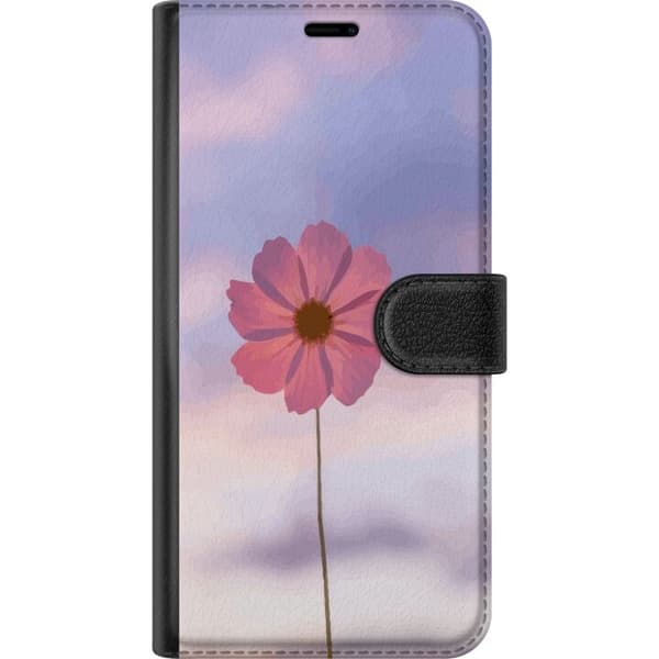 OnePlus 6 Pung Taske med Lyserød Blomst