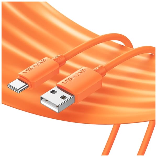 USAMS USB-A til USB-C Kabel 3A 1m Silikone U98 - Sort