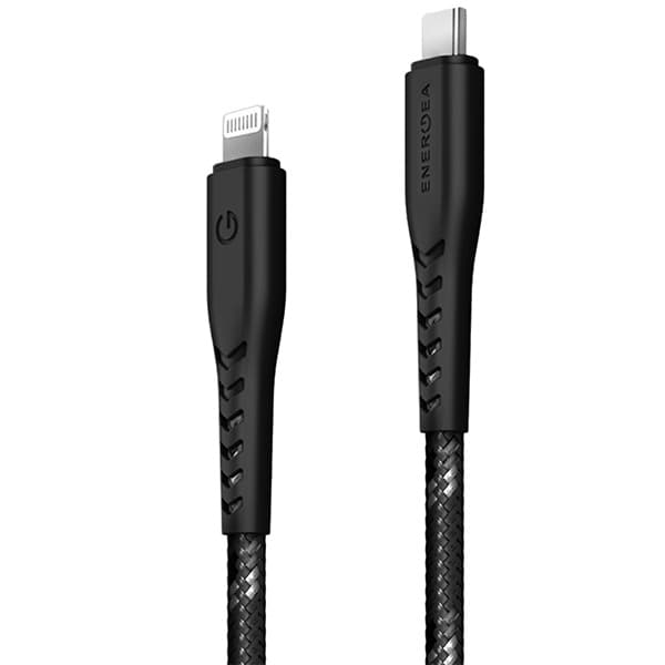 Energea USB-C til Lightning Kabel 3m MFI Nyloflex C94 - Sort