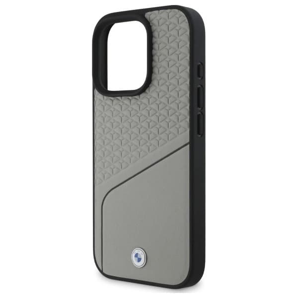 BMW-puhelinkotelo iPhone 16 Pro MagSafe Textured Line - Harmaa