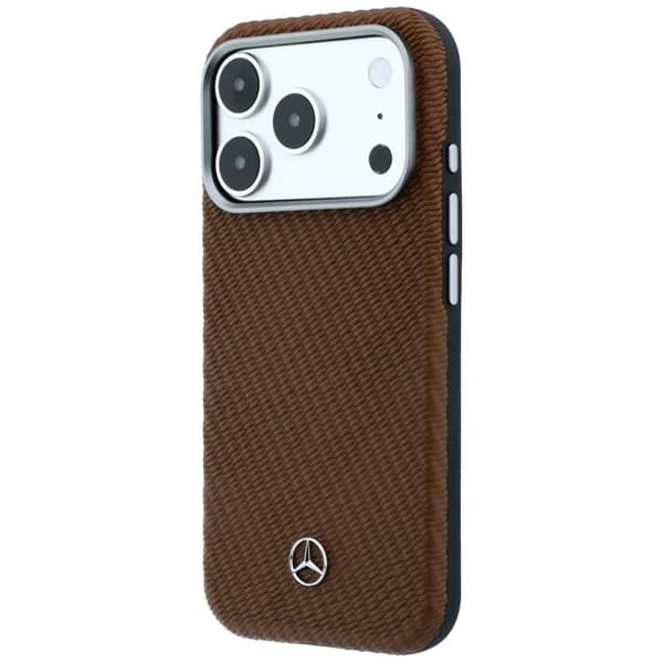 Mercedes Mobilskal för iPhone 17 Pro Max MagSafe Läder Wood Effect - Kamel