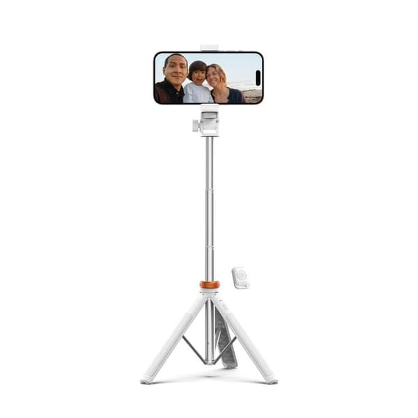 Tech-Protect Bluetooth Selfie Stick Stativ - Hvid