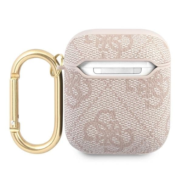 Guess AirPods 1/2 Case Script Metal Kollektion - Lyserød