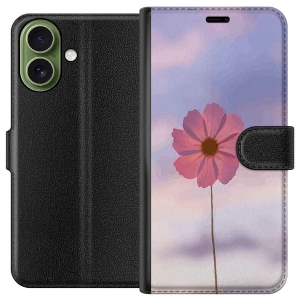 Plånboksfodral till Apple iPhone 17 med Rosa blomma