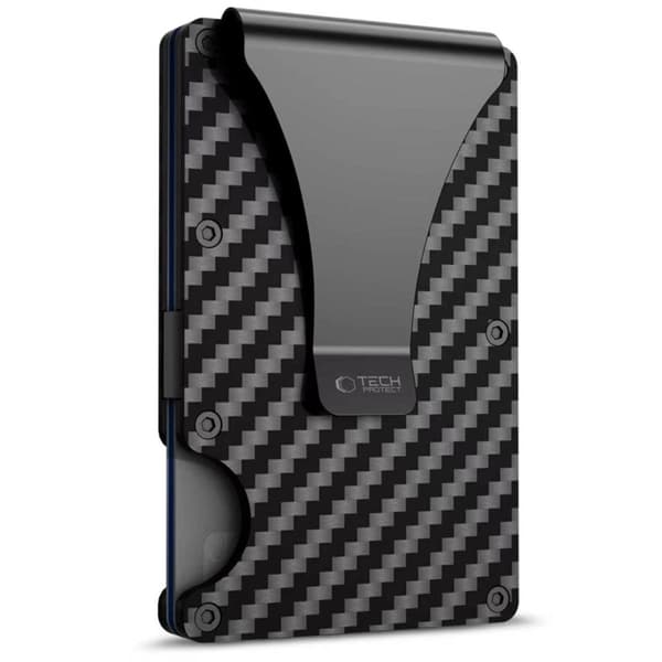 Tech-Protect Kortholder Thorn RFID - Carbon Sort