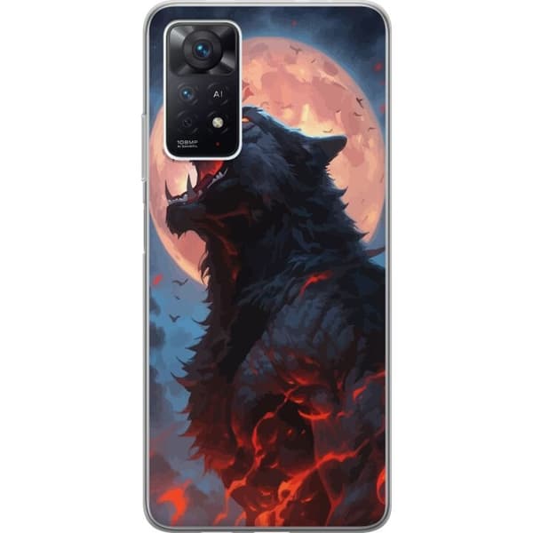 Telefontaske til Xiaomi Redmi Note 11 Pro 5G med Howling Wolf