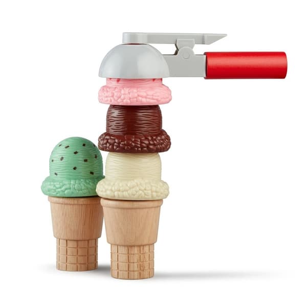 MND Lelu Scoop & Stack Ice Cream Cone Playset