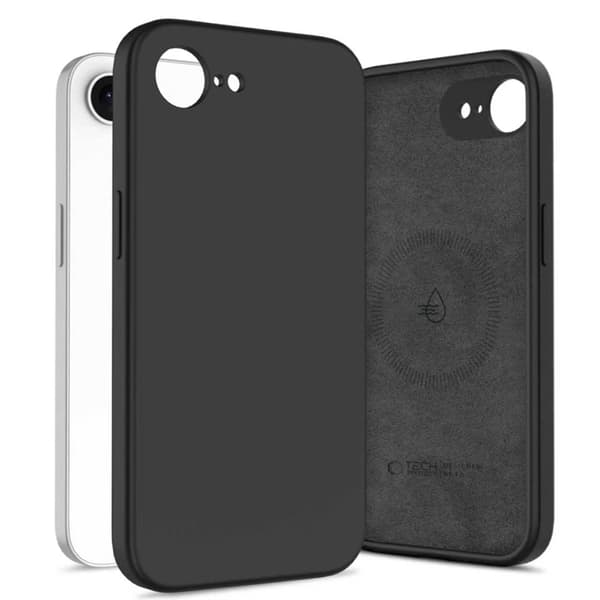Tech-Protect Mobilcover Til iPhone 16e/17e Magsafe Silikone - Sort