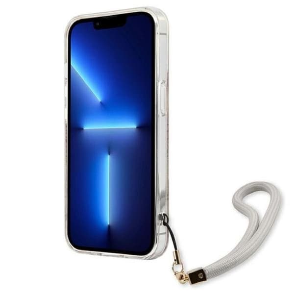 Guess iPhone 13 Mini Etui Blomsterrem - Guld