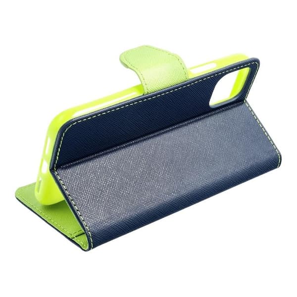 iPhone 16 Pro Max Plånboksfodral Fancy - Navy/Lime