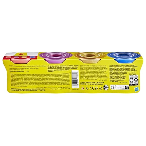 PLAY-DOH Specialty Compound 4 Pack Metallic