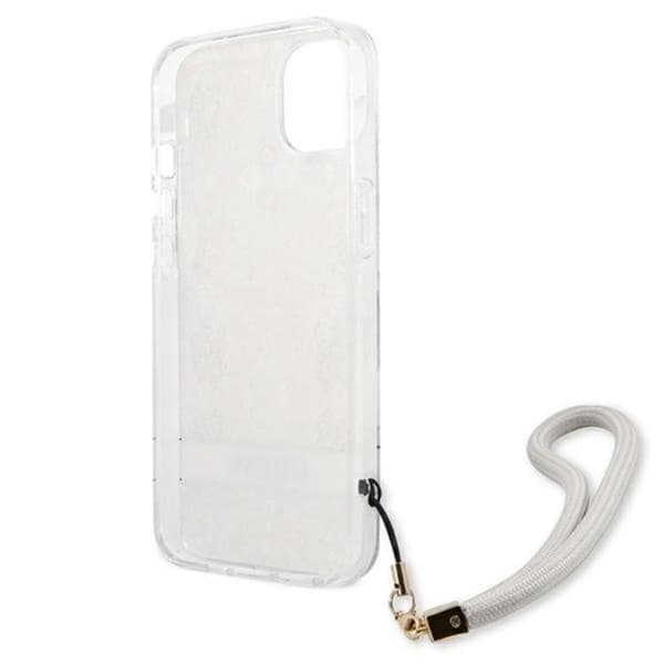 Guess iPhone 13 Mini Etui Blomsterrem - Guld