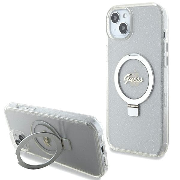 Guess telefontaske til iPhone 14 Plus/15 Plus MagSafe Ringstativ