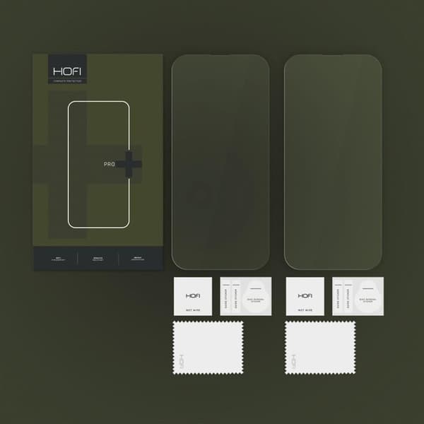 Hofi [2-Pack] iPhone 16 Härdat Glas Skärmskydd Pro Plus