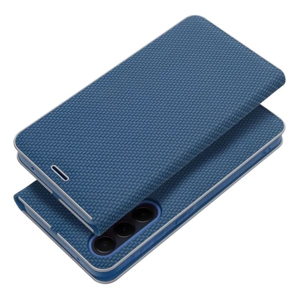 Galaxy S25 Edge Plånboksfodral Luna Carbon - Blå