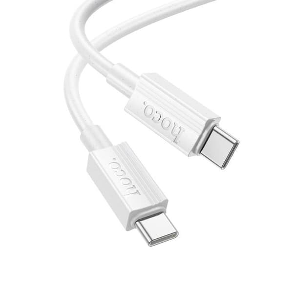 HOCO USB-C–USB-C 60W 1m kaapeli 3A X107 - Valkoinen