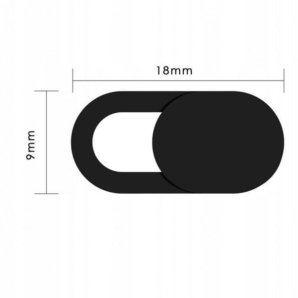[3-Pakke] Tech-Protect Glidende Webcam Cover Fit Plus - Sort