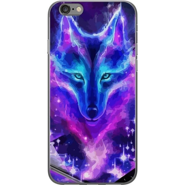 Telefontaske til Apple iPhone 6 med Neon Wolf