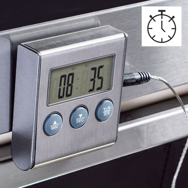 XAVAX Kødtermometer Digital Timer Kabelsensor