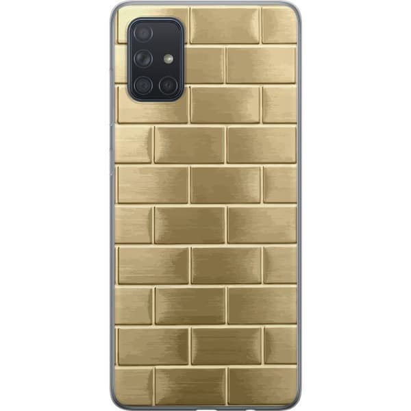 Mobilskal till Samsung Galaxy A71 med Gyllene Murstenar