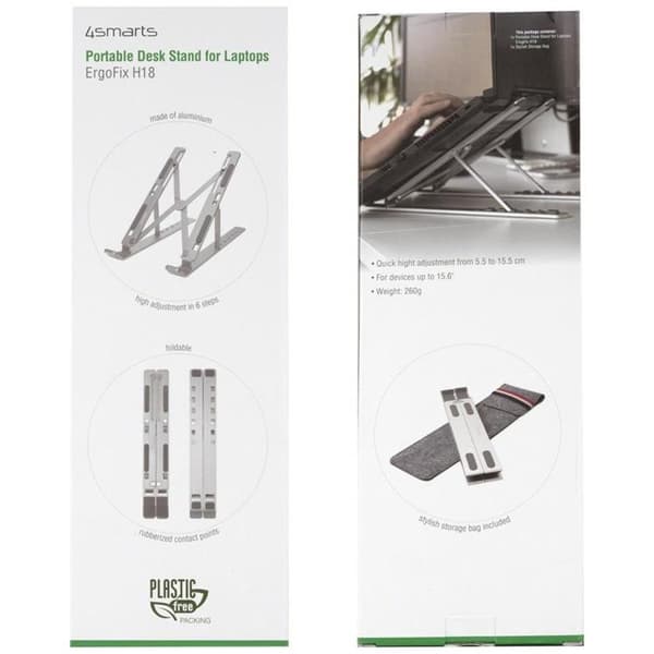 4smarts Laptopstativ ErgoFix H18 - Silver
