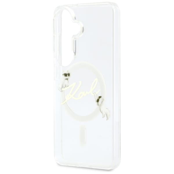 Karl Lagerfeld Mobilskal För Galaxy S26 MagSafe IML KC Script - Clear