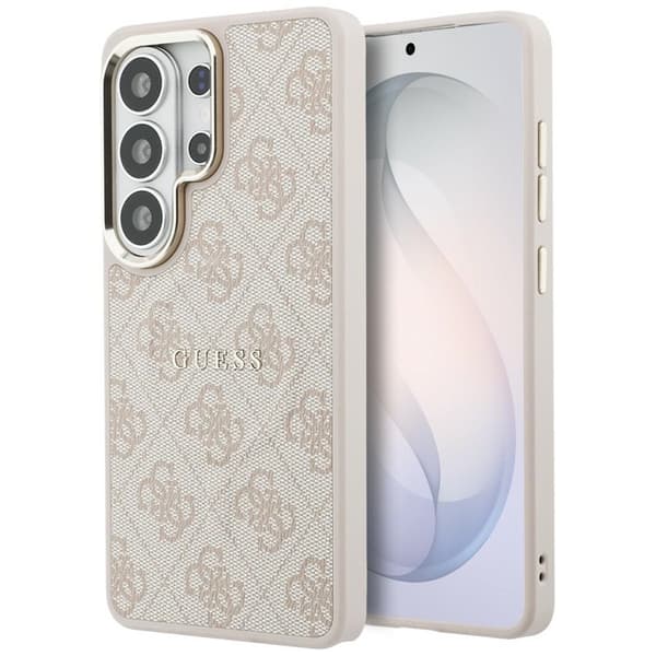 Guess Mobilskal För Galaxy S26 Ultra MagSafe 4G Embossed Ring - Rosa