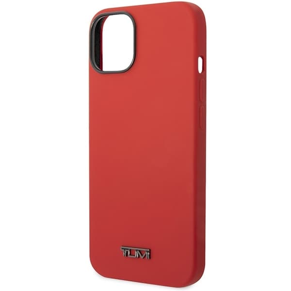 Tumi-puhelinkotelo iPhone 14 Plus/15 Plus MagSafe Liquid Silicone - Punainen