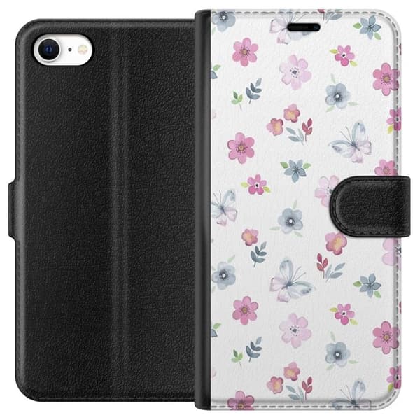 Lompakkokotelo Apple iPhone 6s:lle kukilla ja perhosilla