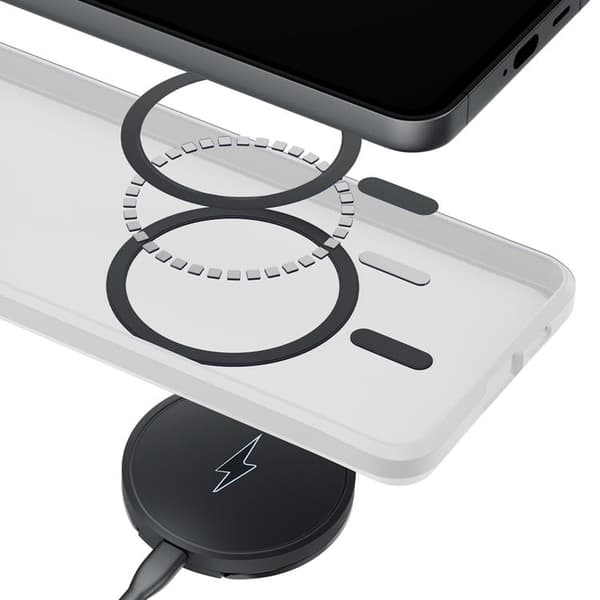 3mk Mobilskal För Galaxy S26 Plus MagSafe Smoke - Vit