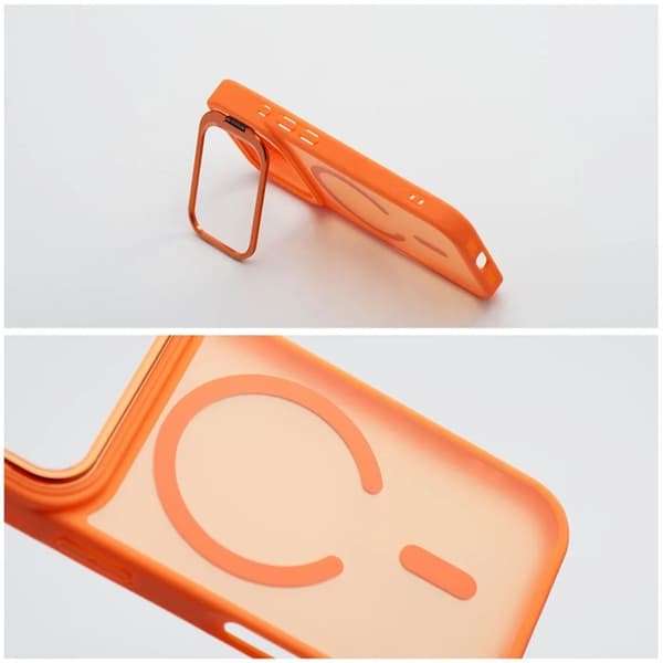 Forcell Mobilskal För iPhone 17 Pro Magsafe Shadow Stand - Orange