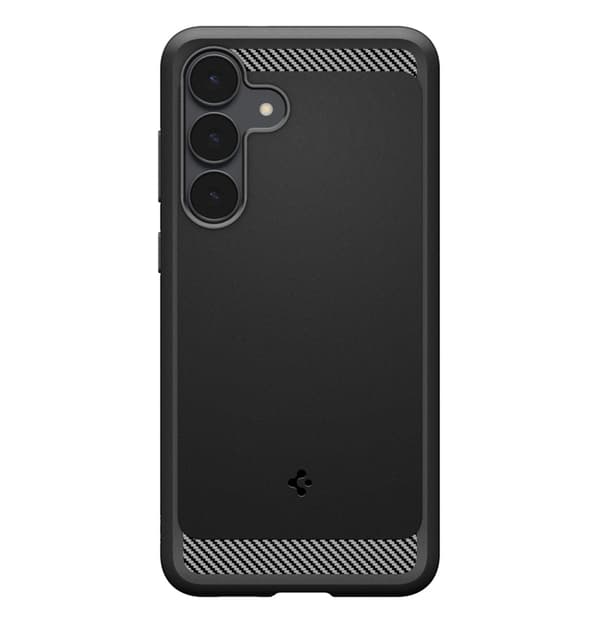 Spigen telefontaske til Galaxy S25 FE Rugged Armor - Mat Sort