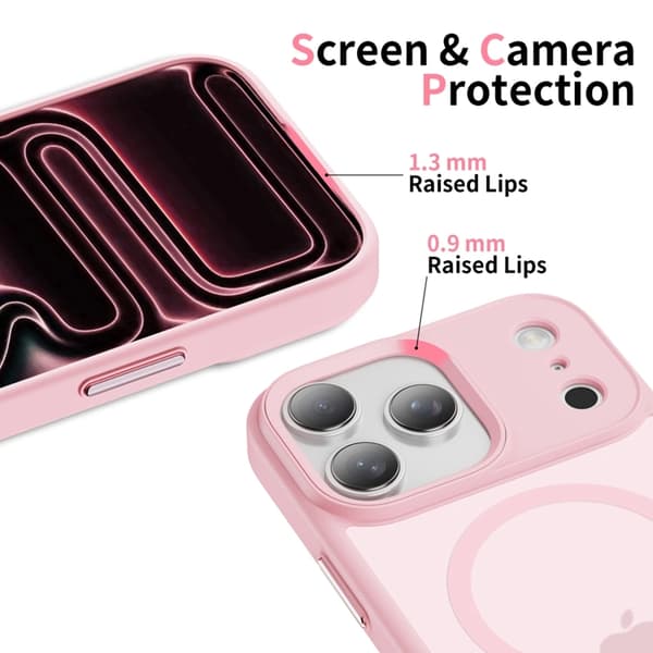 Tech-Protect telefontaske til iPhone 17 Pro Max Magsafe Magmat - Mat lyserød