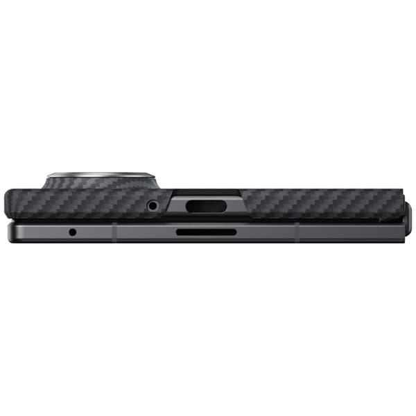 PITAKA-puhelinkotelo Galaxy Z Fold 8 Magsafe Edge - Musta-harmaa