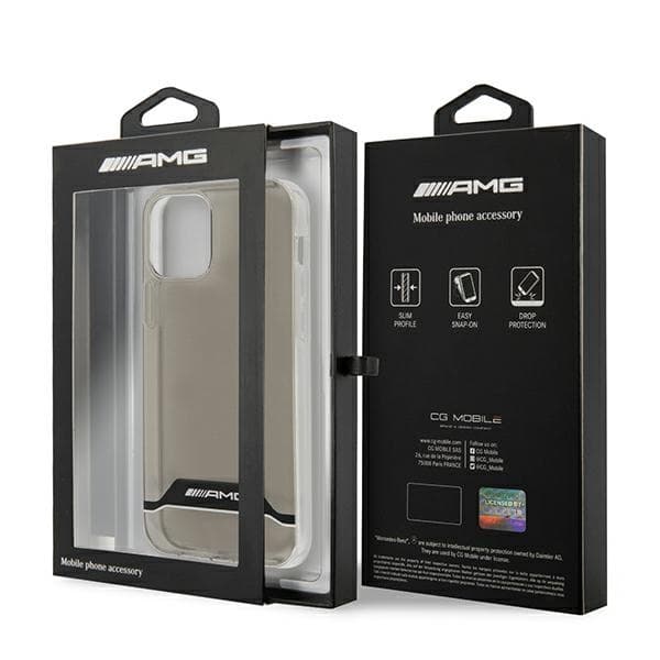 AMG Telefontaske til iPhone 12/12 Pro Electroplate - Sort/Hvid