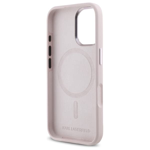 Karl Lagerfeld Mobilskal till iPhone 16 MagSafe Silicone Shadow Initial