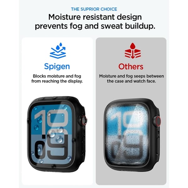 Spigen Cover Til Apple Watch (44mm) Thin Fit 360 - Sort