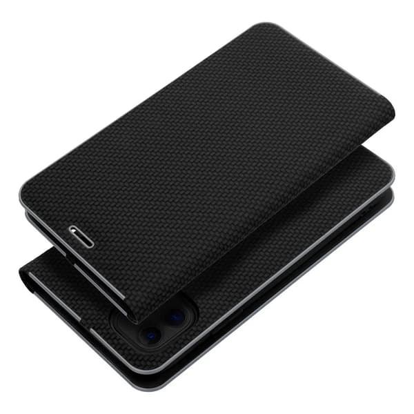 iPhone 17 Pro Plånboksfodral Luna Carbon - Svart
