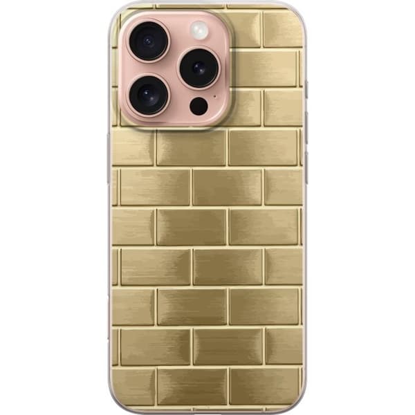 Mobilskal till Apple iPhone 16 Pro med Gyllene Murstenar