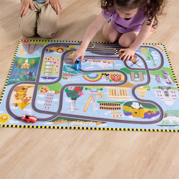 MND Floor Puzzle & Play Set Race Track