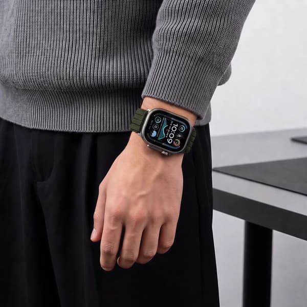 Tech-Protect Apple Watch (44/45/46/49mm) Rem Nylon - Sort