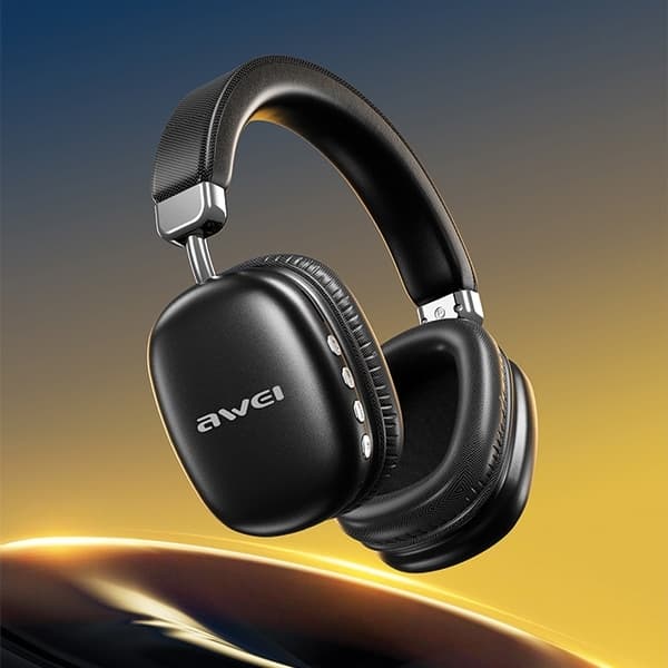 Awei Over-Ear Høretelefoner Trådløs Bluetooth AT7 - Sort