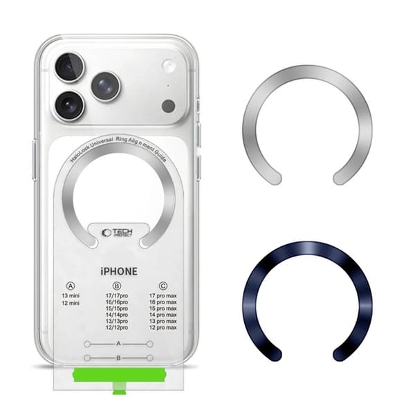 Tech-Protect 2-Pack MagSafe Magnetisk Ring MMP-210 - Blå/Sølv