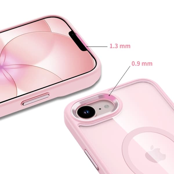 Tech-Protect Mobilskal För iPhone 16e/17e Magsafe Magmat - Rosa/Clear